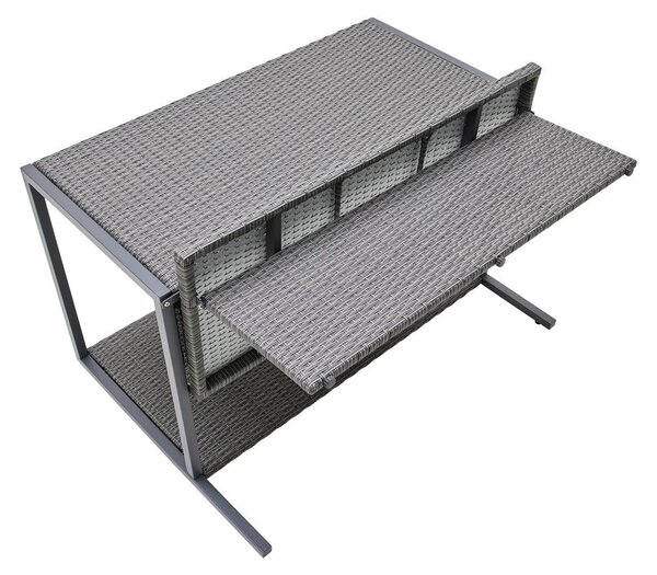 Bessagi Garden Set Za Balkon Mario, Modularen, Siva, 5-Delno