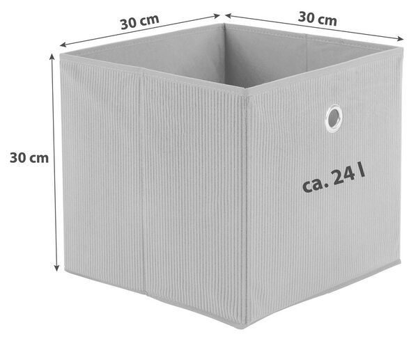 XXXL Zložljiva Škatla Cubi New, Temno Siva