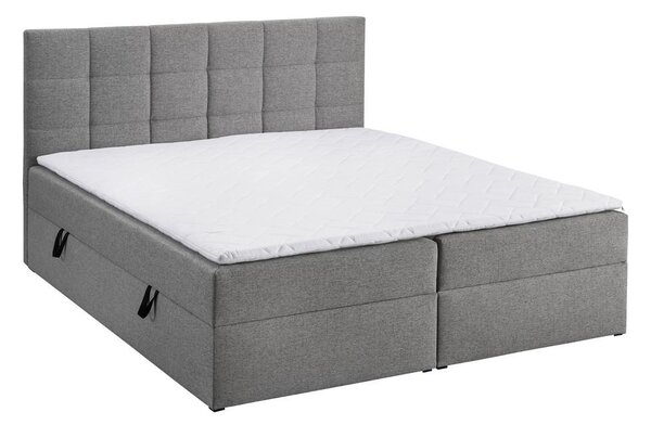 Bessagi Home Postelja Boxspring Nicole, Siva, 180x200