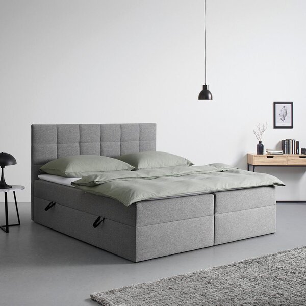 Bessagi Home Postelja Boxspring Nicole, Siva, 180x200