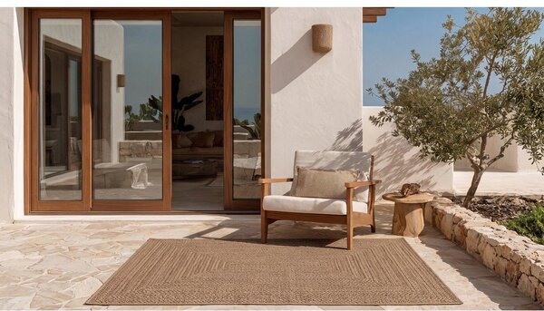 Notranja in zunanja preproga v naravni barvi 80x150 cm Acra – Universal