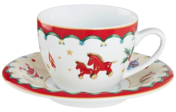 Modern Living Skodelica S Krožničkom Xmas, Porcelan, 200ml