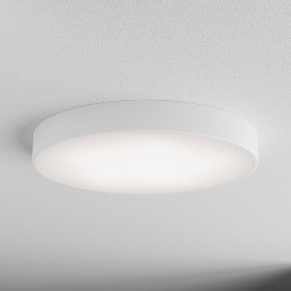 TEMAR LIGHTING Stropna svetilka Cleo, Ø 60 cm, IP20, bela, kovinska, E27, zatemnjen, Bela, Dnevna soba / jedilnica, Kovina, Sodobni