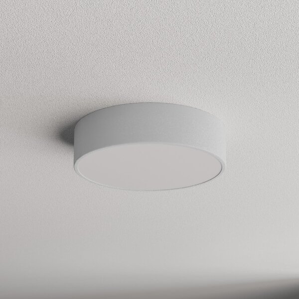 TEMAR LIGHTING Stropna svetilka Cleo 300, Ø 30 cm siva, zatemnjen, Siva, Dnevna soba / jedilnica, Kovina, Sodobni