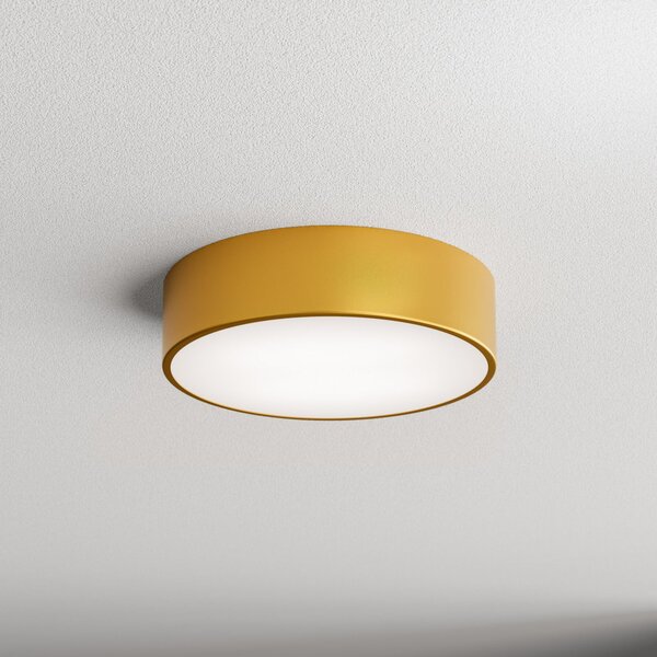 TEMAR LIGHTING Stropna svetilka Cleo 300, zlata, senzor, IP20, Ø 30 cm, kovina, Zlata / medeninasta, Dnevna soba / jedilnica, Kovina