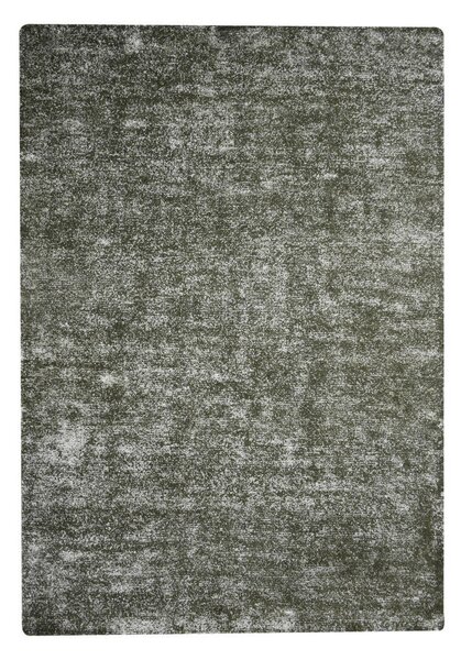 VINTAGE PREPROGA 160/230 cm taftano olivno zelena