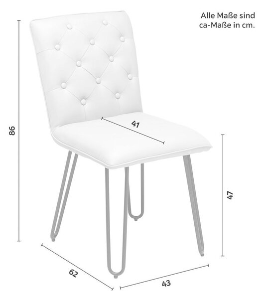 Modern Living Stol Ivie, Rjavosiva, Videz Usnja