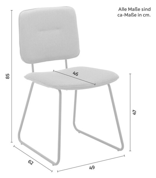 Modern Living Stol Ava, Siva, Rdeča