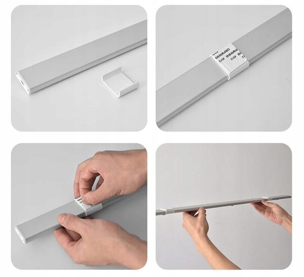 LED samolepilna aku. svetilka s senzorjem gibanja 30cm USB