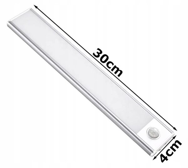LED samolepilna aku. svetilka s senzorjem gibanja 30cm USB