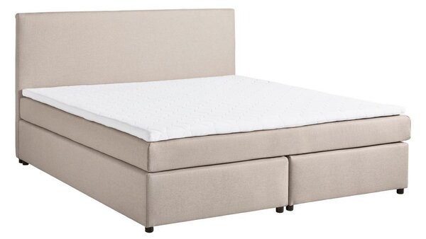 Bessagi Home Postelja Boxspring Florinda, Bež, Z Nadvložkom, 180x200