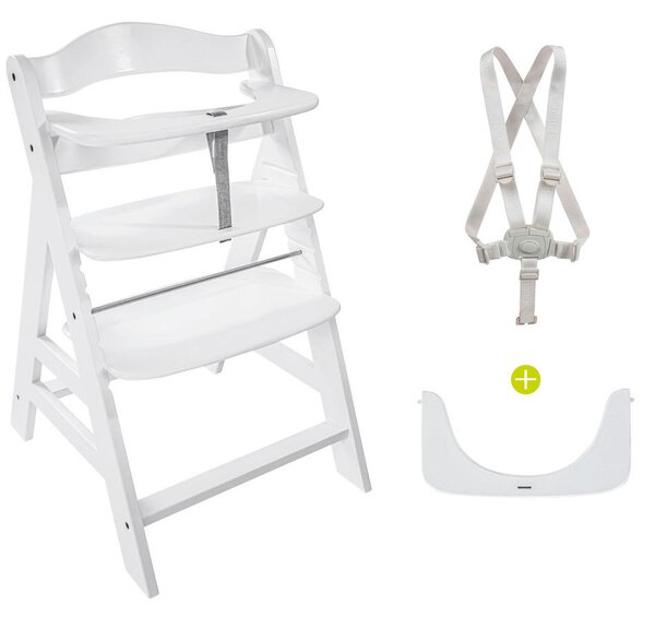 STOLČEK ZA HRANJENJE ALPHA + 56/80/48 cm bela