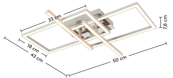STROPNA LED-SVETILKA 24 W 2700 lm 3000 K 220-240 V