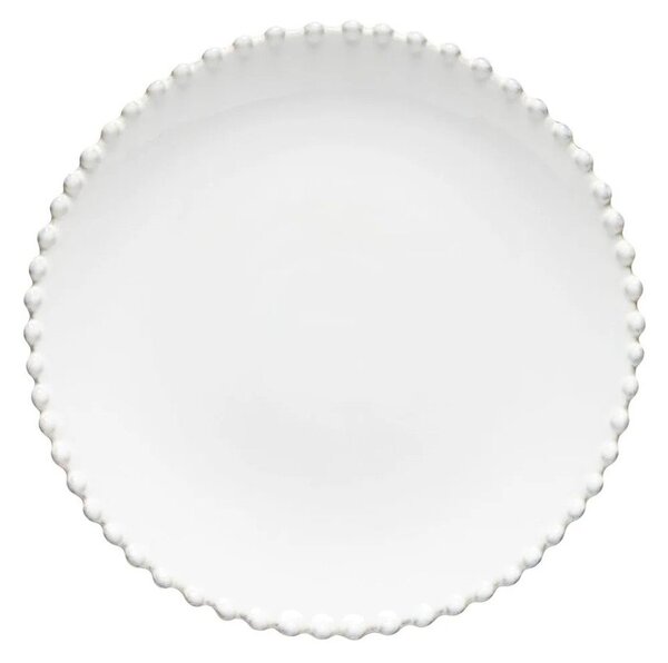 Bel keramičen desertni krožnik Costa Nova Pearl, ⌀ 22 cm