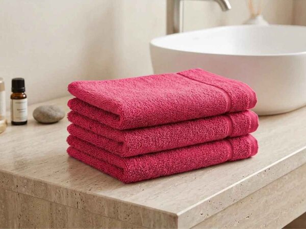 Brisača Classic mala škrlatna 30x50 cm, 100% bombaž