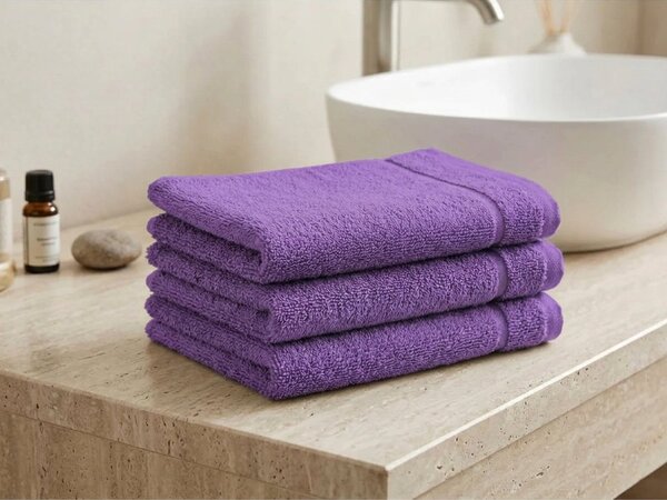 Brisača Classic mala vijolična 30x50 cm, 100% bombaž