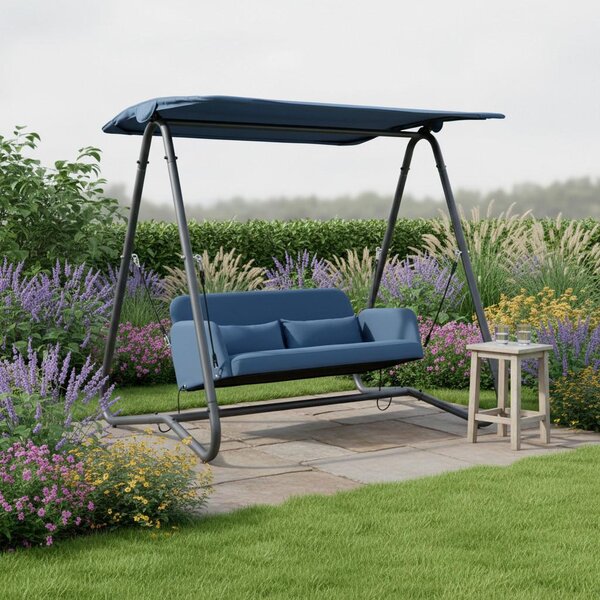 Bessagi Garden Gugalnica Ilva Blu, Temno Siva, Jeklo