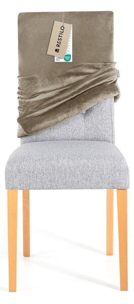 Sivo-bež raztegljive prevleke v kompletu 4 ks za stol 48 cm Sento – Restilo