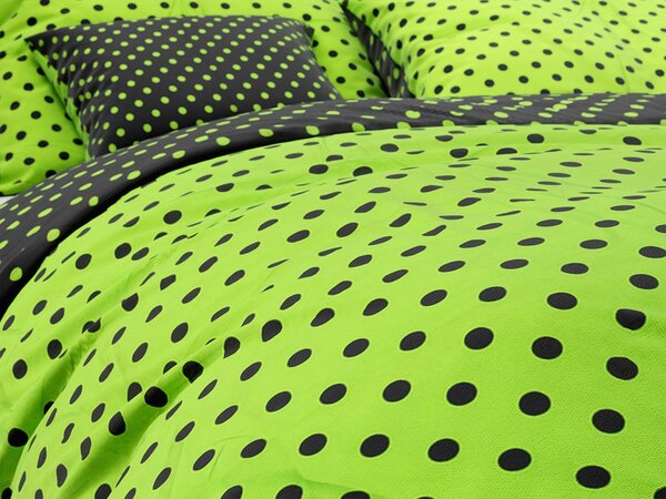 Poliabombažna posteljnina COLAM GREEN POLY zelena Dimenzije posteljnine: 70 x 90 cm | 140 x 200 cm