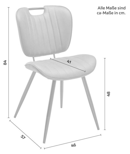 Bessagi Home Stol Hina, Siva, Mikrovlakna