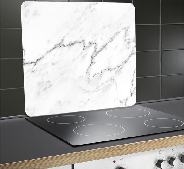 Stenska zaščitna plošča za štedilnik iz kaljenega stekla 50x56 cm Marble – Wenko