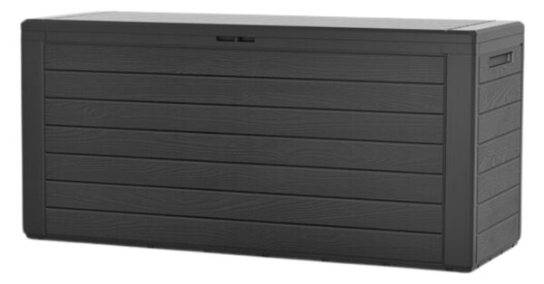 Škatla za shranjevanje WOODEBOX, 280l, 120x46x57cm, antracit