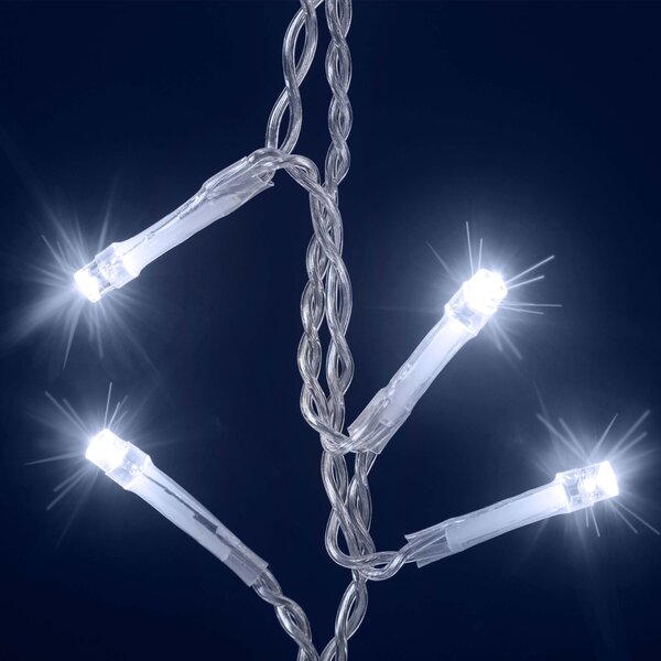 Božična svetlobna veriga LED CENCELJI, 10m, hladno bela Monzana
