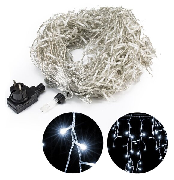Božična svetlobna veriga LED CENCELJI, 10m, hladno bela Monzana