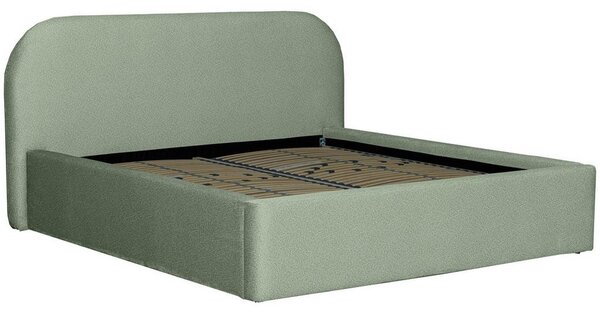 Mömax Oblazinjena Postelja Bilbao Storage, Zelena, 160x200