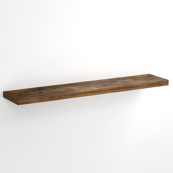 Stenska polica FIGO + konzola, 110cm, temni hrast Casaria
