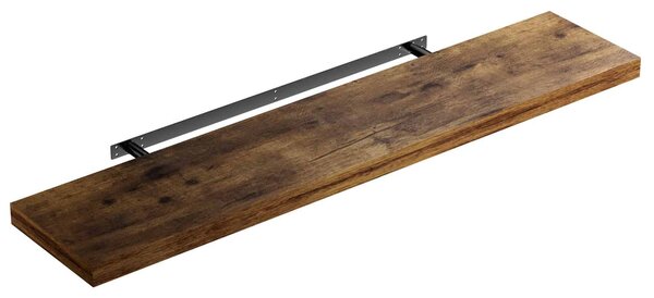 Stenska polica FIGO + konzola, 110cm, temni hrast Casaria