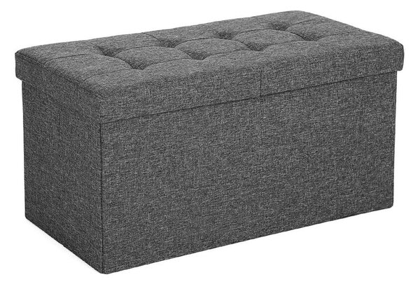 Tabure s shranjevalnim prostorom OTO, 76x38x48cm, antracit SongmicsHome