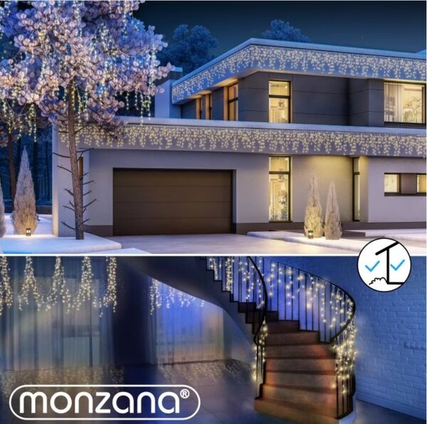 Božična svetlobna veriga LED CENCELJI, 5m, toplo bela Monzana