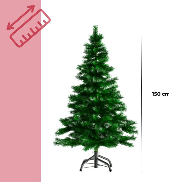 Umetno božično drevo RUDOLPH, 150cm, zeleno Casaria