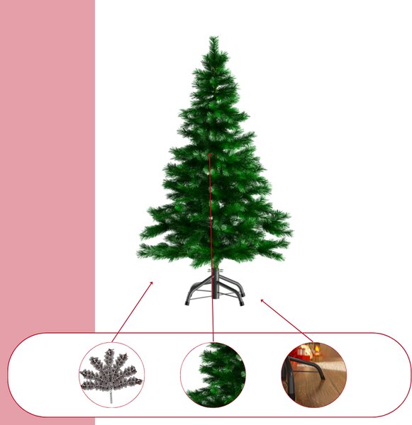 Umetno božično drevo RUDOLPH, 150cm, zeleno Casaria