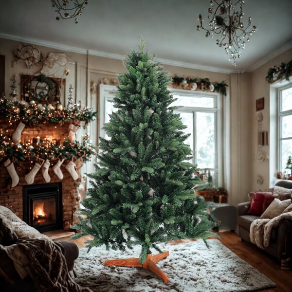 Umetno božično drevo FROST, 150cm, zeleno Casaria