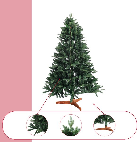 Umetno božično drevo FROST, 150cm, zeleno Casaria