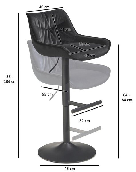 MID.YOU Barski Stol Wl7.003