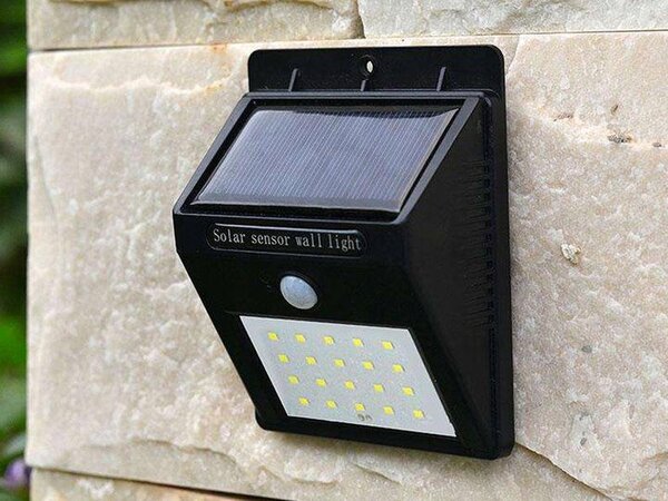 30 LED solarna stenska svetilka s PIR sezorjem gibanja