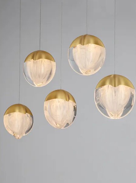 ALICIA LED LUSTER 5X ZLATNA 25W 3000K IP20 TRIAC DIMABILNA NL9124124