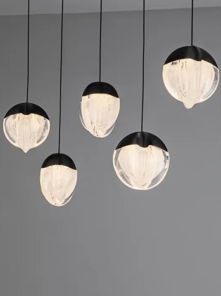ALICIA LED LUSTER 5X CRNA 25W 3000K IP20 TRIAC DIMABILNA NL9124114