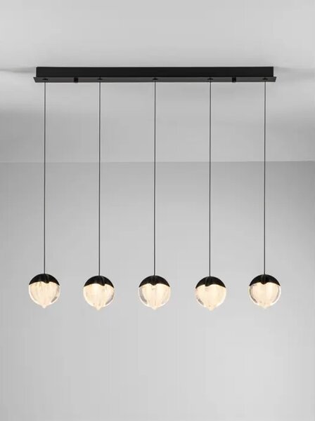 ALICIA LED LUSTER 5X CRNA 25W 3000K IP20 TRIAC DIMABILNA NL9124114
