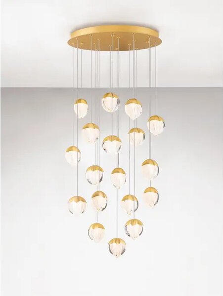 ALICIA LED LUSTER 18X ZLATNA 90W IP20 3000K TRIAC DIMABILNA NL9124126