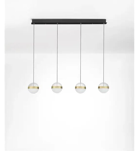 ALAZ LED LUSTER 4X CRNA/ZLATNA 26W 3000K IP20 TRIAC DIMABILNA NL9124120