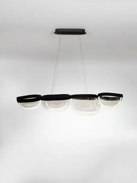 CLAIR LED LUSTER CRNI/STAKLO 43W IP20 3500K NL9187001