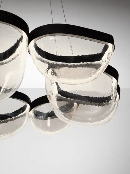 CLAIR LED LUSTER CRNI/STAKLO 65W IP20 3500K NL9187000