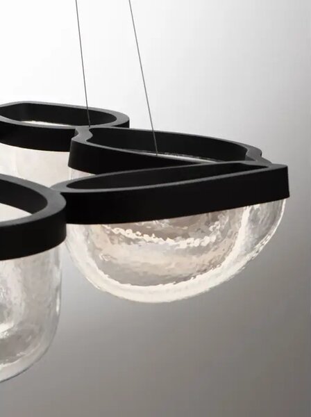 CLAIR LED LUSTER CRNI/STAKLO 65W IP20 3500K NL9187000