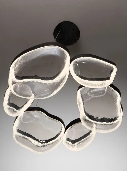 CLAIR LED LUSTER CRNI/STAKLO 65W IP20 3500K NL9187000