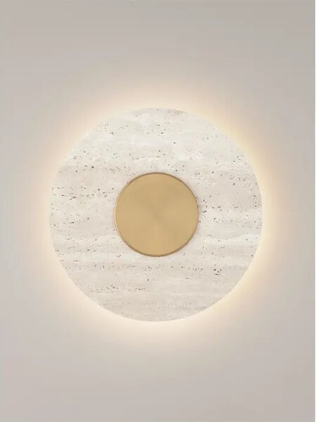 EMBER ZIDNA LED SVJETILJKA TRAVERTIN/ZLATNA 14W IP20 3000K NL9019753