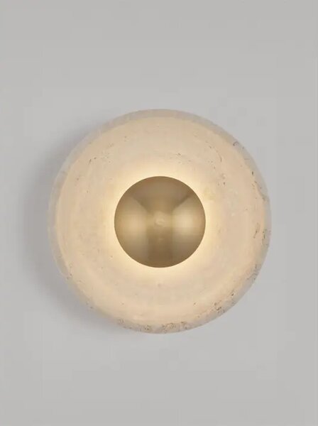 CERIO ZIDNA LED SVJETILJKA TRAVERTIN/ZLATNA 4W IP20 3000K NL9019755